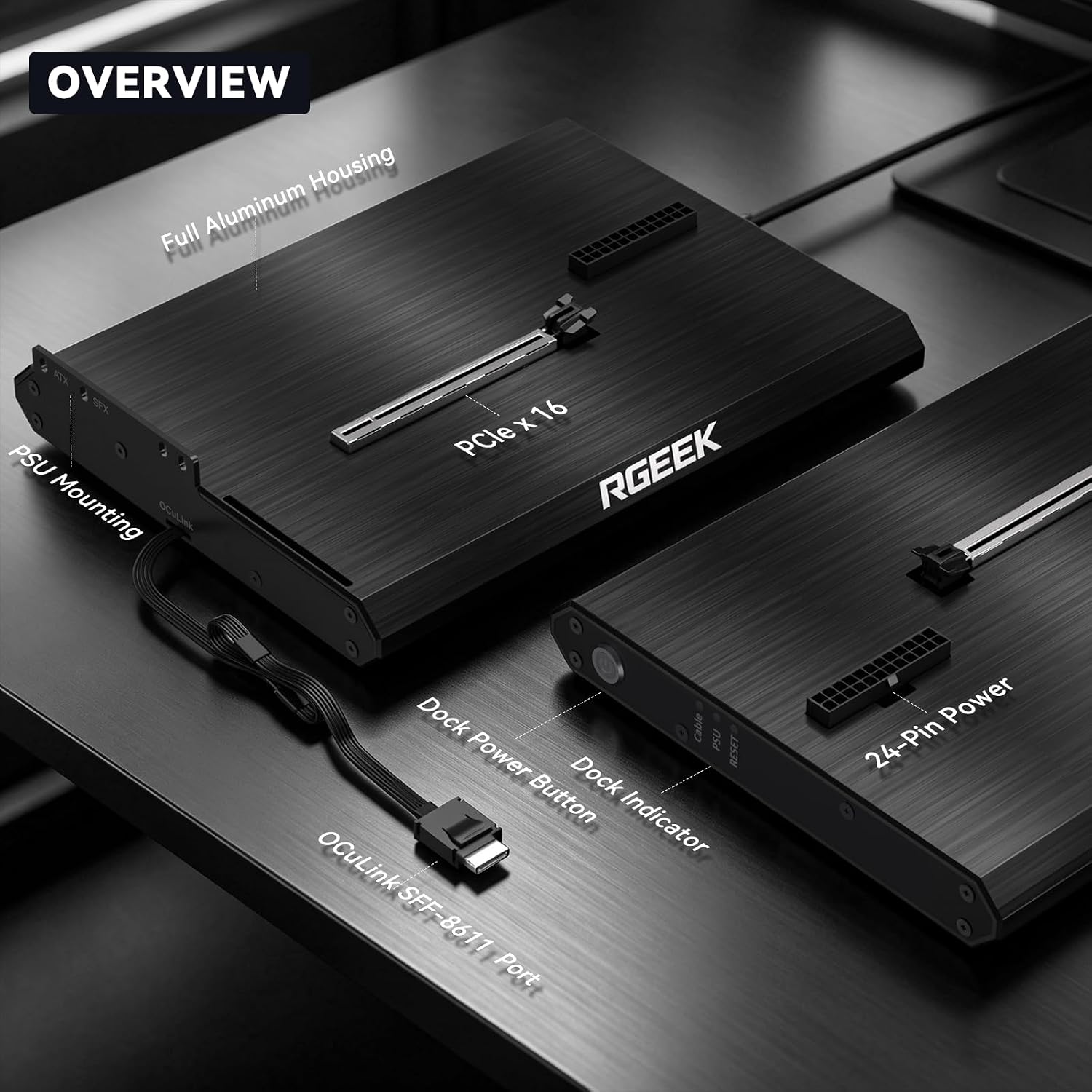 OCuLink eGPU Dock PCIe 5.0 x4  - đánh giá và giá Oculink Egpu Mini Pc